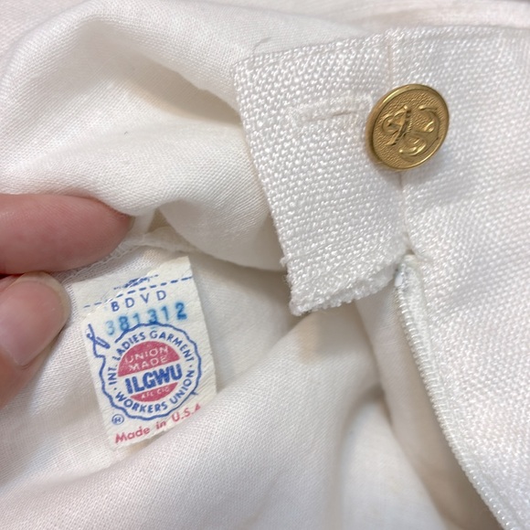 ⭐️ Vintage Bermuda ILGWU The Villager White Yacht Shorts 8 - Picture 6 of 10